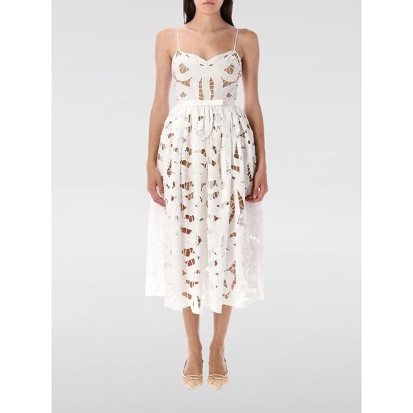 SELF-PORTRAIT Dresses & Skirts - Self-Portrait Dress Woman White